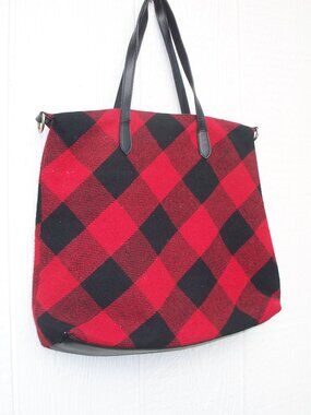 Talbots Red Plaid Bag